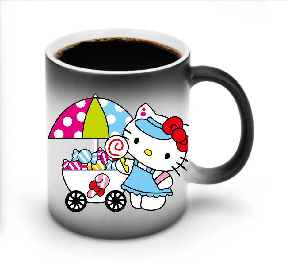 （画像用） Hello Kitty ハローキティ 温度変色マグカップ