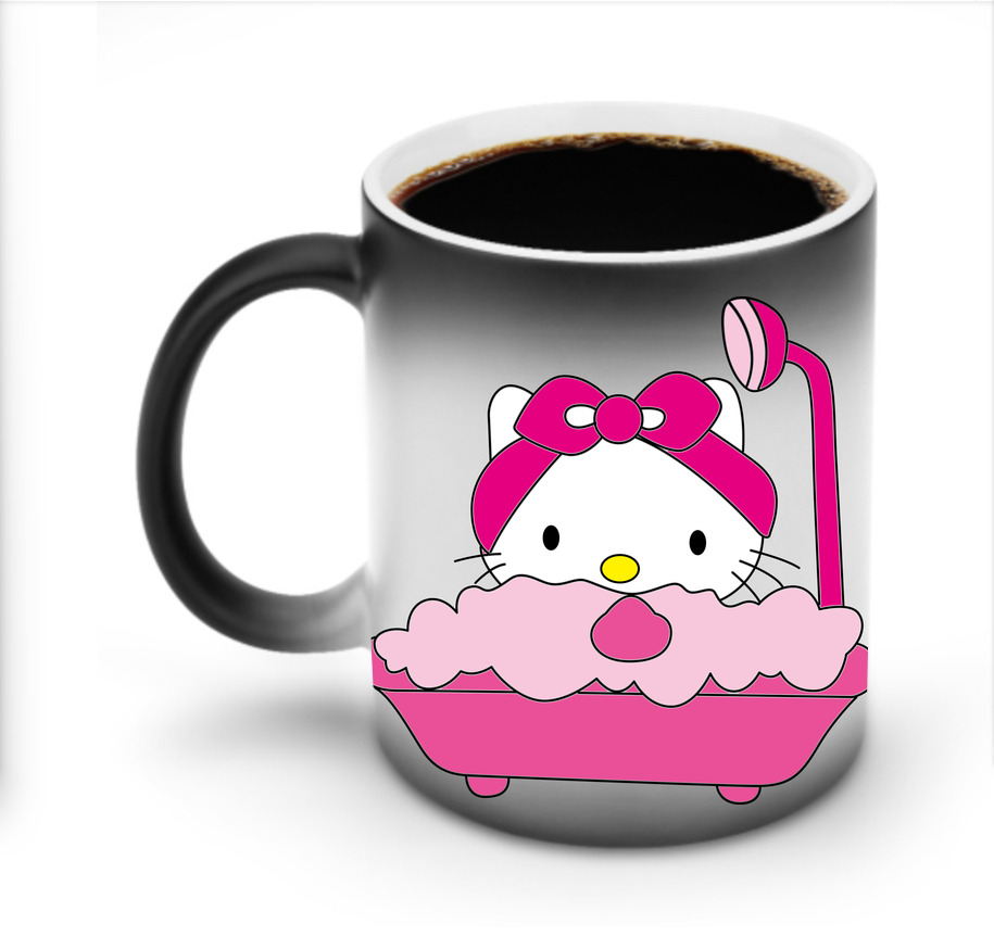 （画像用） Hello Kitty ハローキティ 温度変色マグカップ