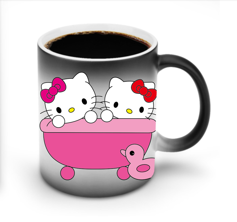 （画像用） Hello Kitty ハローキティ 温度変色マグカップ
