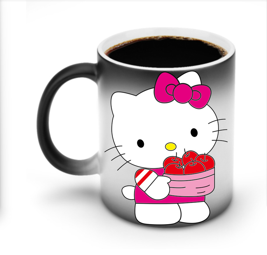 （画像用） Hello Kitty ハローキティ 温度変色マグカップ