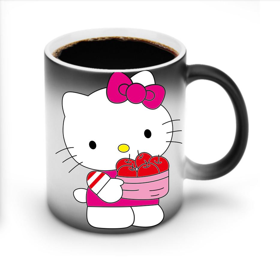 （画像用） Hello Kitty ハローキティ 温度変色マグカップ