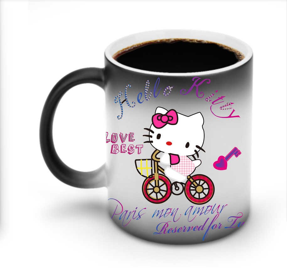 （画像用） Hello Kitty ハローキティ 温度変色マグカップ