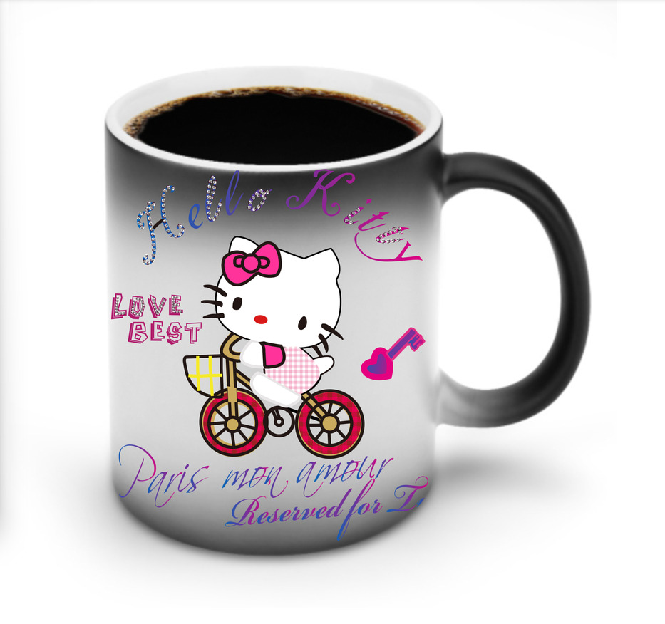 （画像用） Hello Kitty ハローキティ 温度変色マグカップ