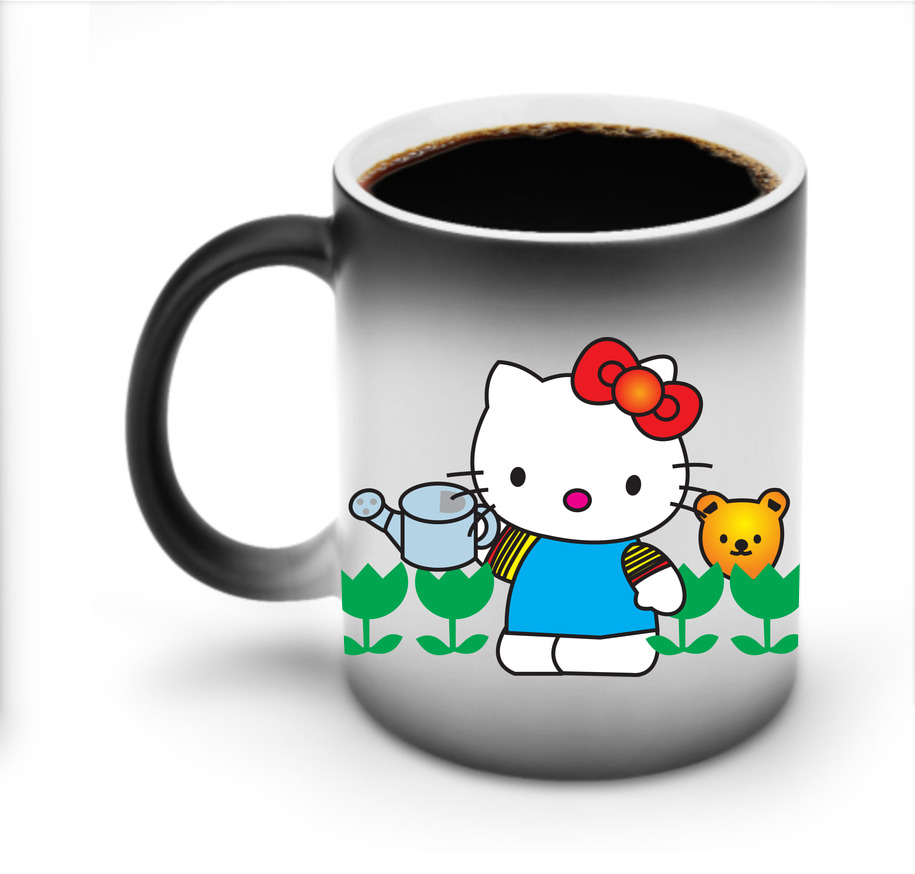 （画像用） Hello Kitty ハローキティ 温度変色マグカップ