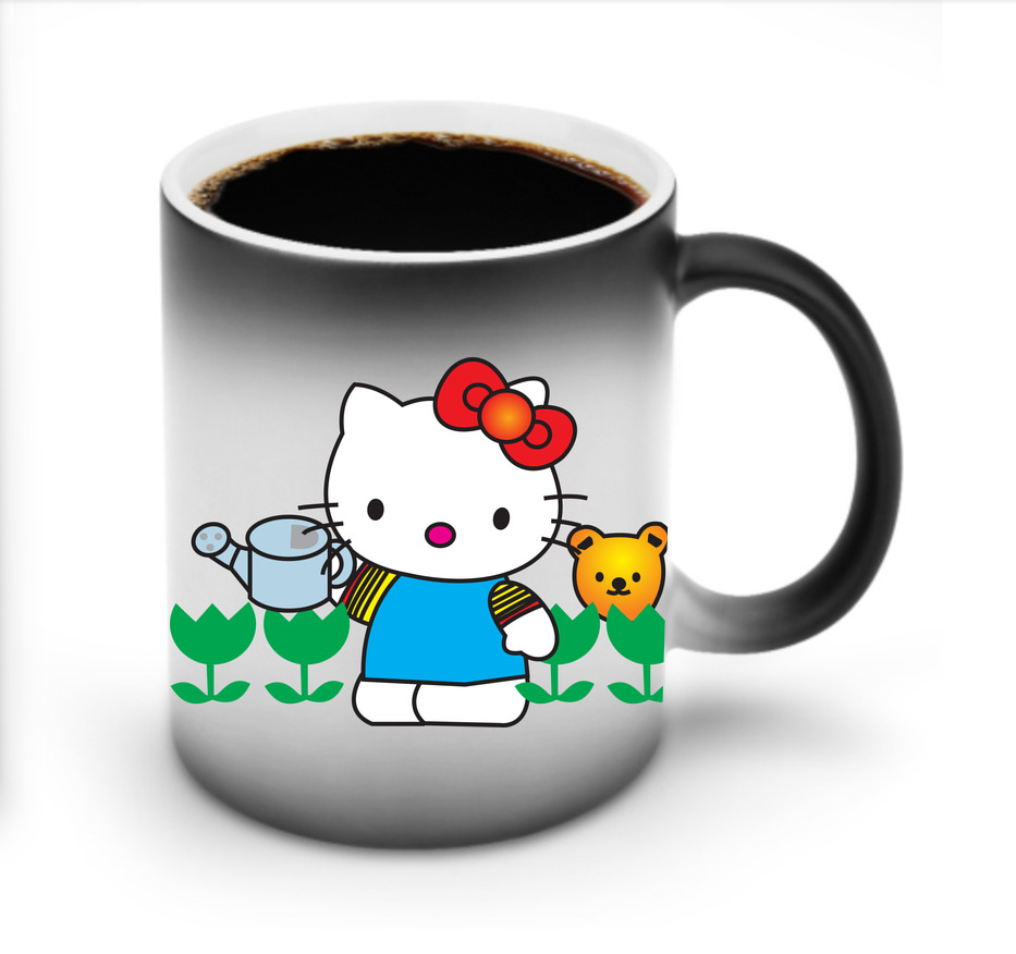 （画像用） Hello Kitty ハローキティ 温度変色マグカップ