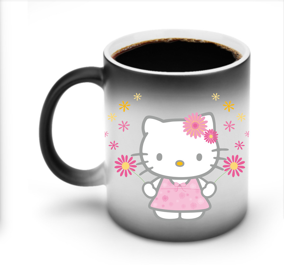 （画像用） Hello Kitty ハローキティ 温度変色マグカップ
