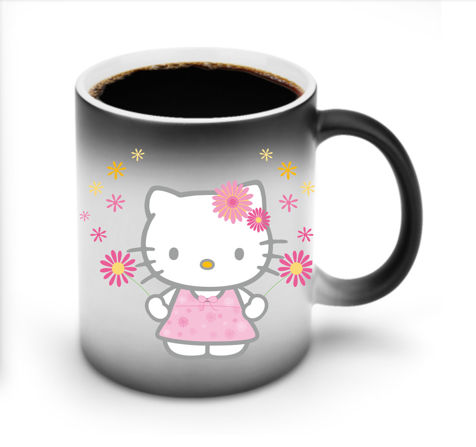 （画像用） Hello Kitty ハローキティ 温度変色マグカップ