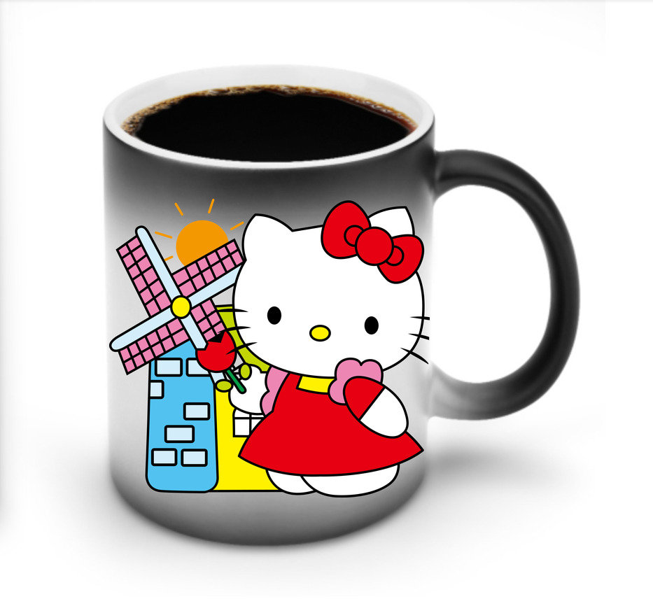 （画像用） Hello Kitty ハローキティ 温度変色マグカップ
