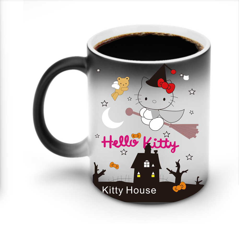 （画像用） Hello Kitty ハローキティ 温度変色マグカップ