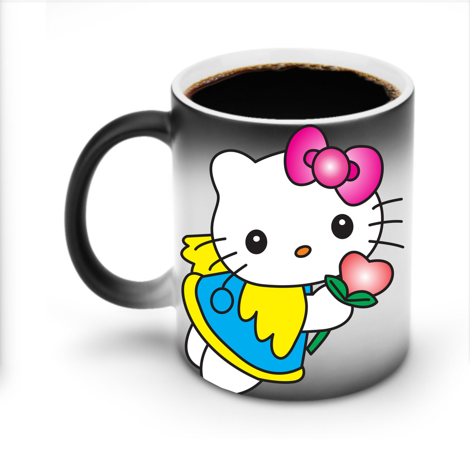 （画像用） Hello Kitty ハローキティ 温度変色マグカップ