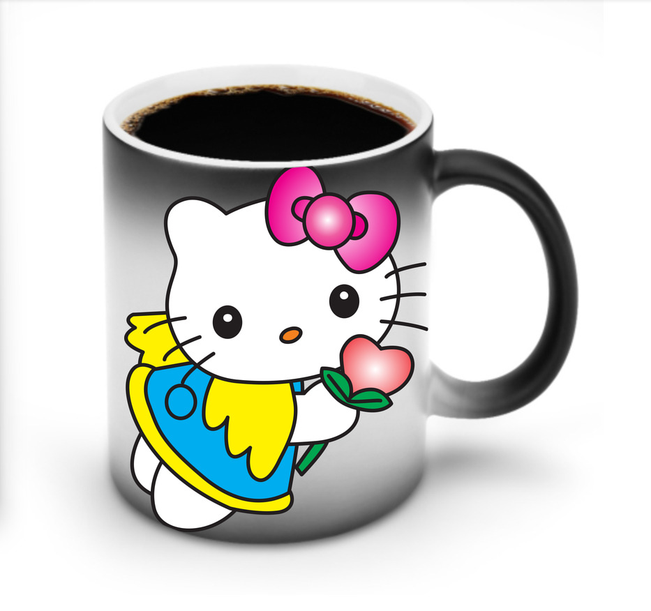 （画像用） Hello Kitty ハローキティ 温度変色マグカップ