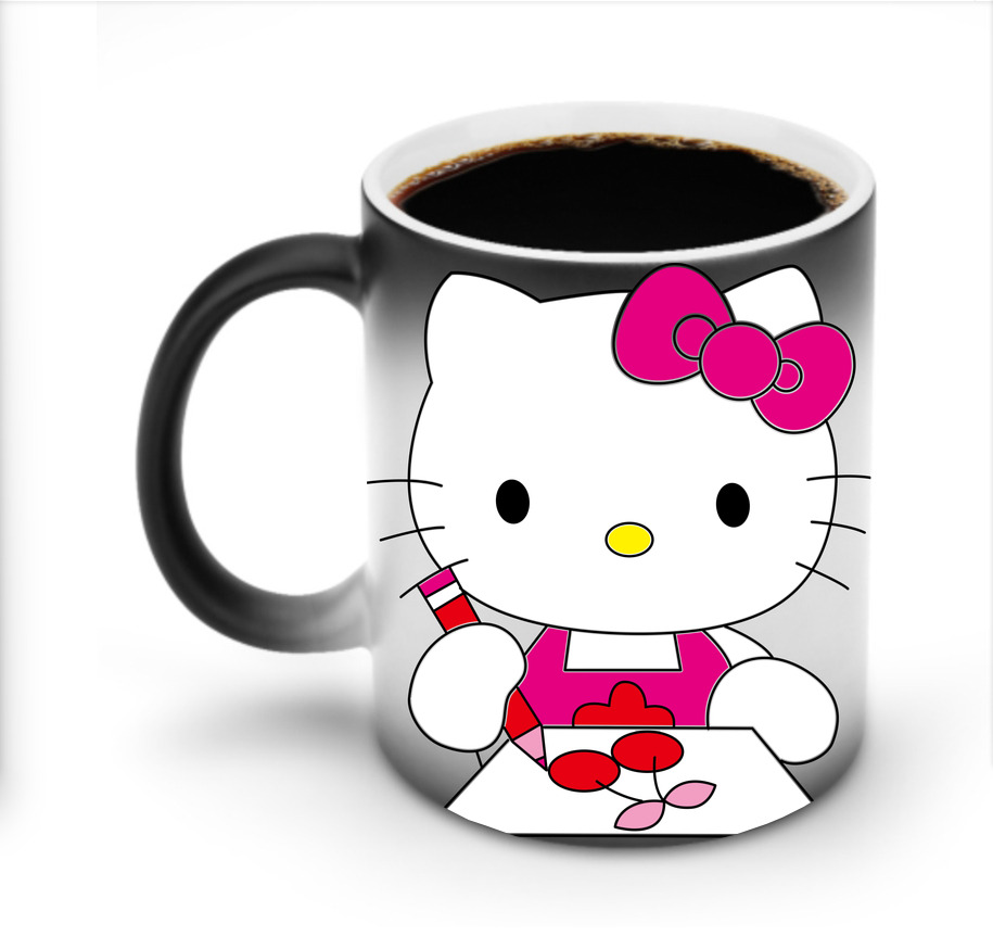 （画像用） Hello Kitty ハローキティ 温度変色マグカップ