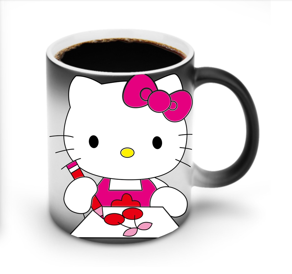 （画像用） Hello Kitty ハローキティ 温度変色マグカップ