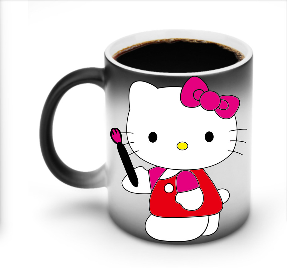 （画像用） Hello Kitty ハローキティ 温度変色マグカップ