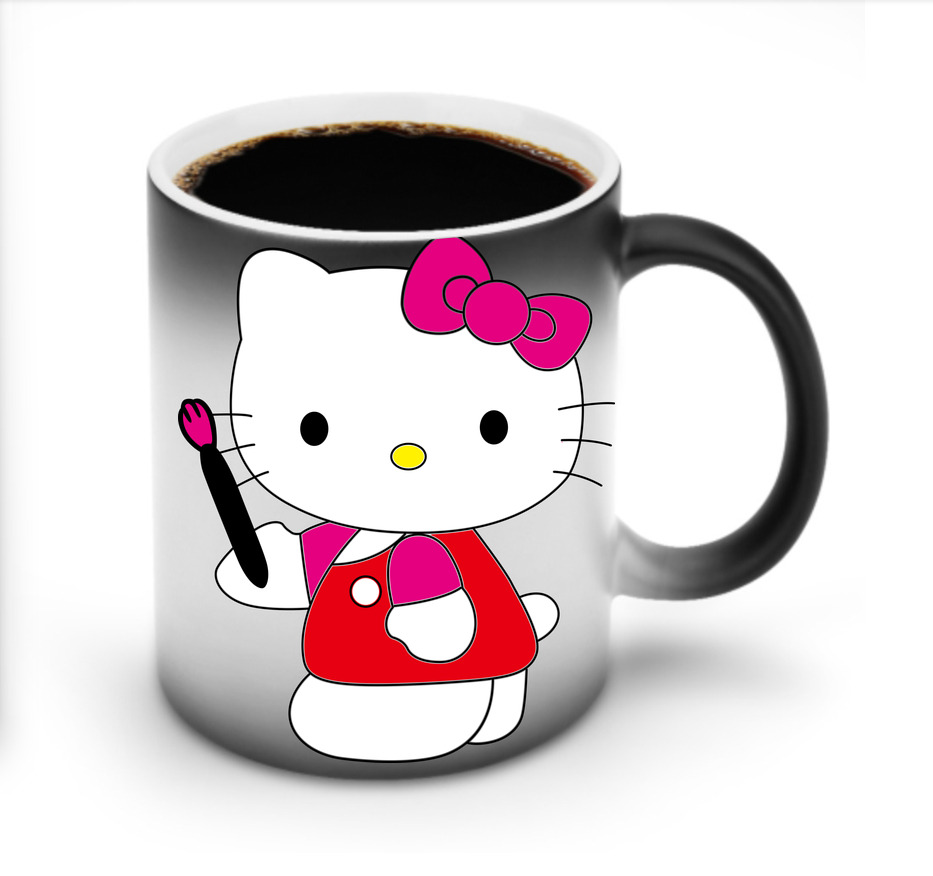 （画像用） Hello Kitty ハローキティ 温度変色マグカップ