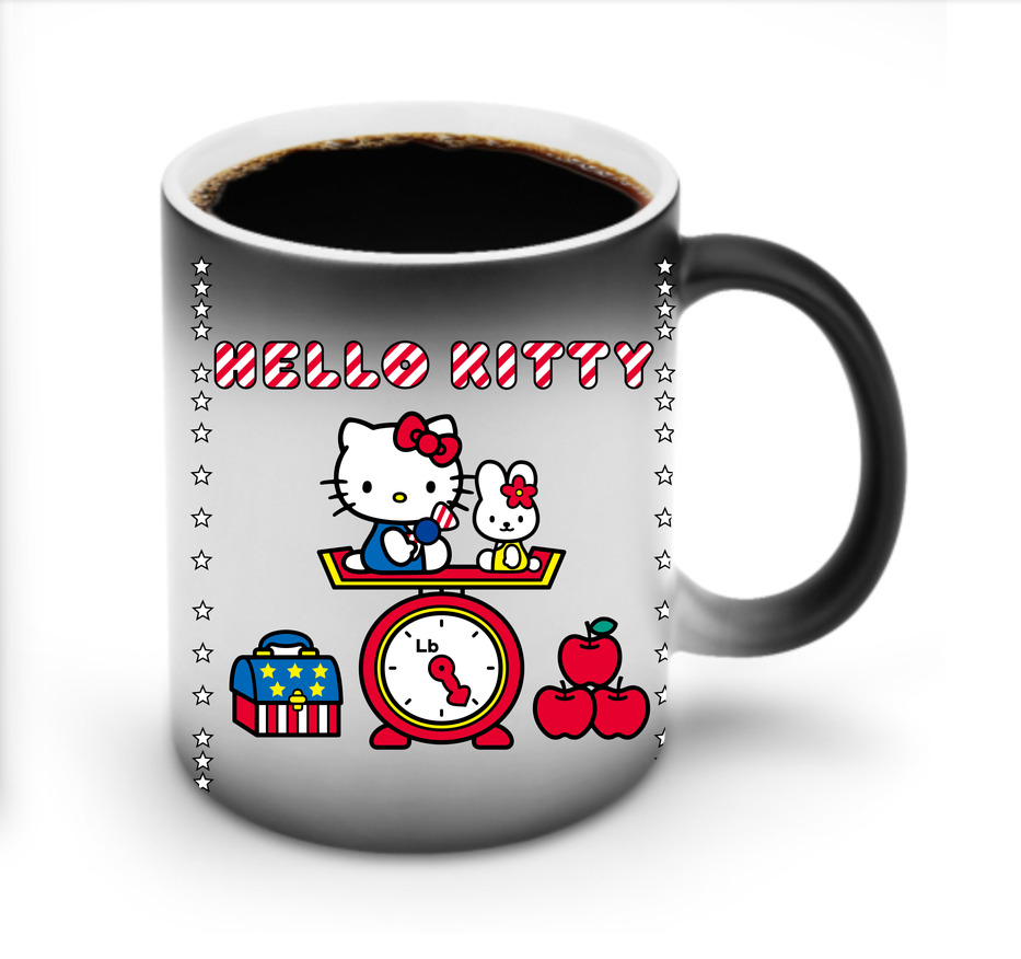 （画像用） Hello Kitty ハローキティ 温度変色マグカップ