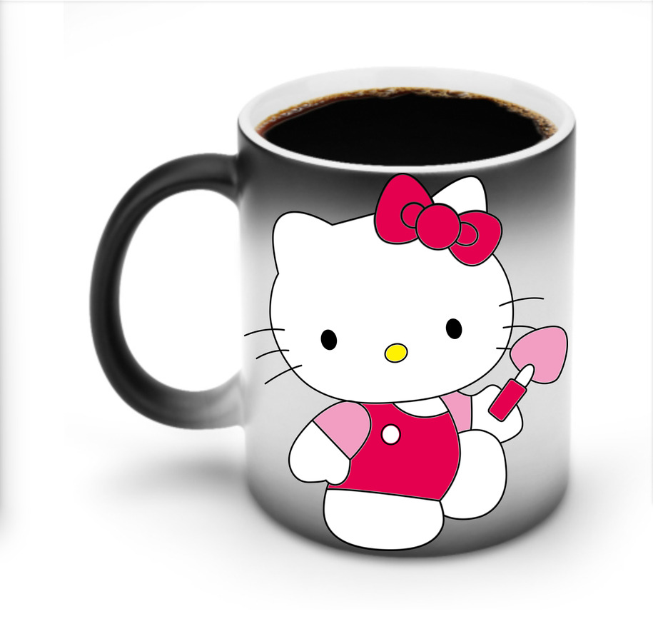 （画像用） Hello Kitty ハローキティ 温度変色マグカップ
