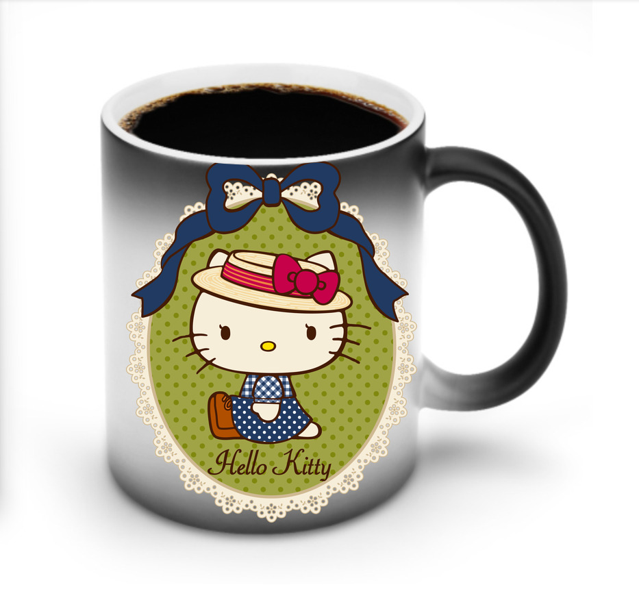 （画像用） Hello Kitty ハローキティ 温度変色マグカップ