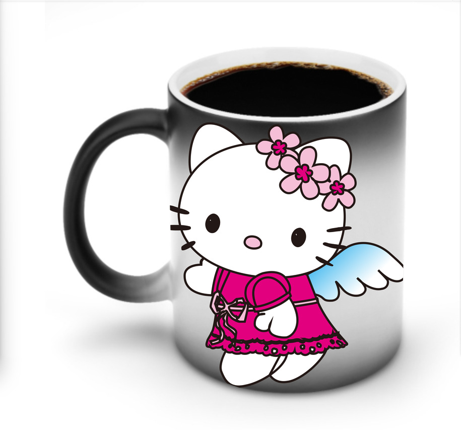 （画像用） Hello Kitty ハローキティ 温度変色マグカップ