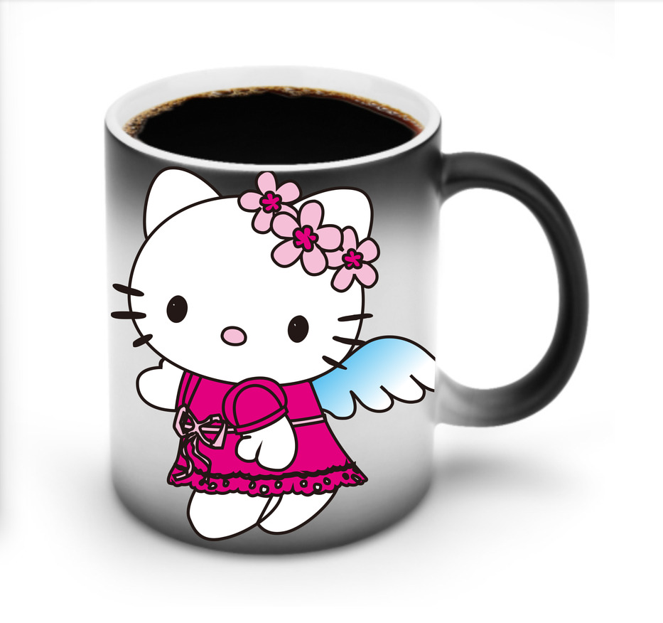 （画像用） Hello Kitty ハローキティ 温度変色マグカップ