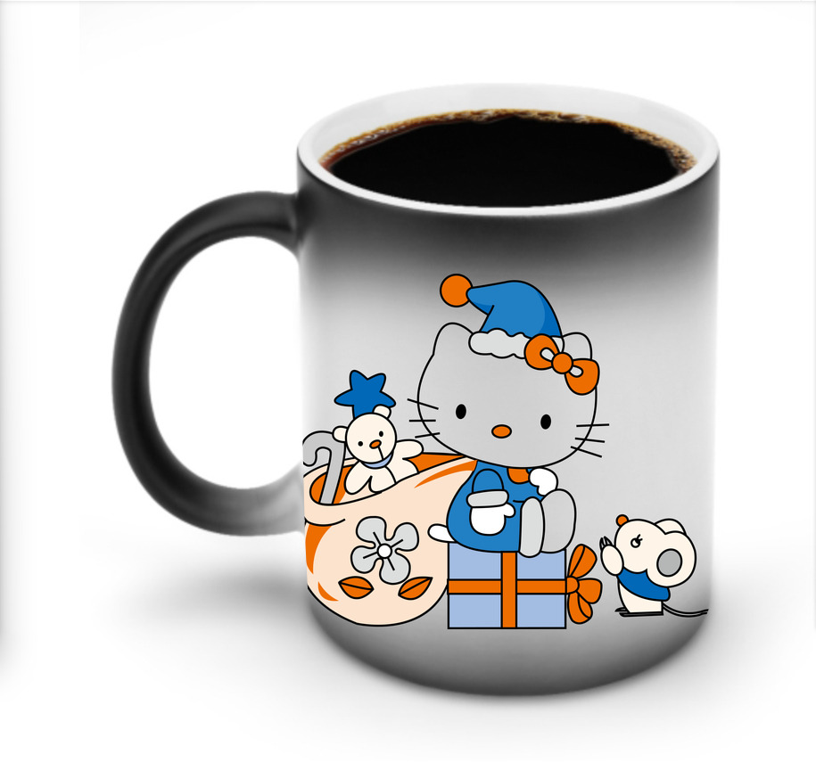 （画像用） Hello Kitty ハローキティ 温度変色マグカップ
