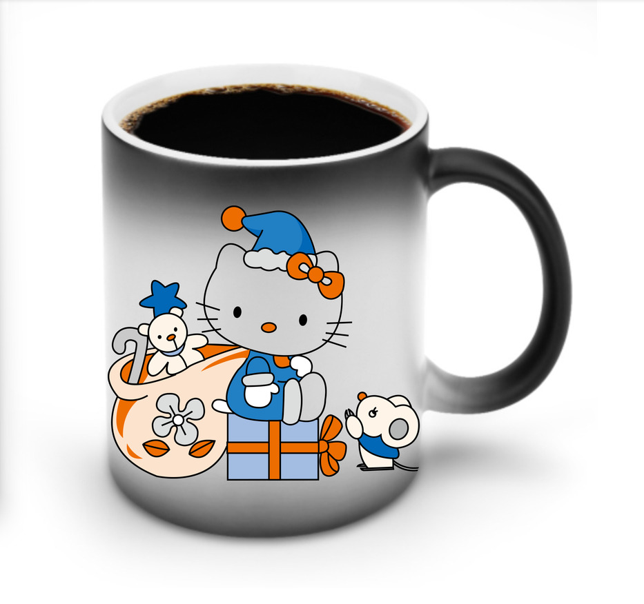 （画像用） Hello Kitty ハローキティ 温度変色マグカップ