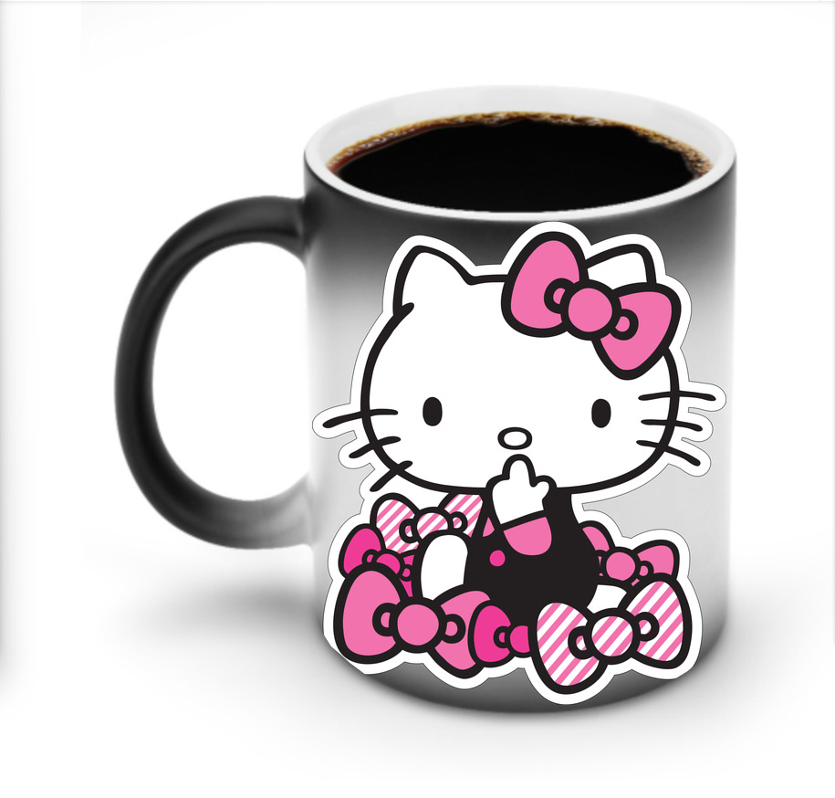（画像用） Hello Kitty ハローキティ 温度変色マグカップ