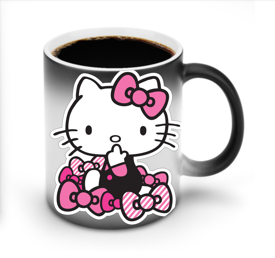 （画像用） Hello Kitty ハローキティ 温度変色マグカップ