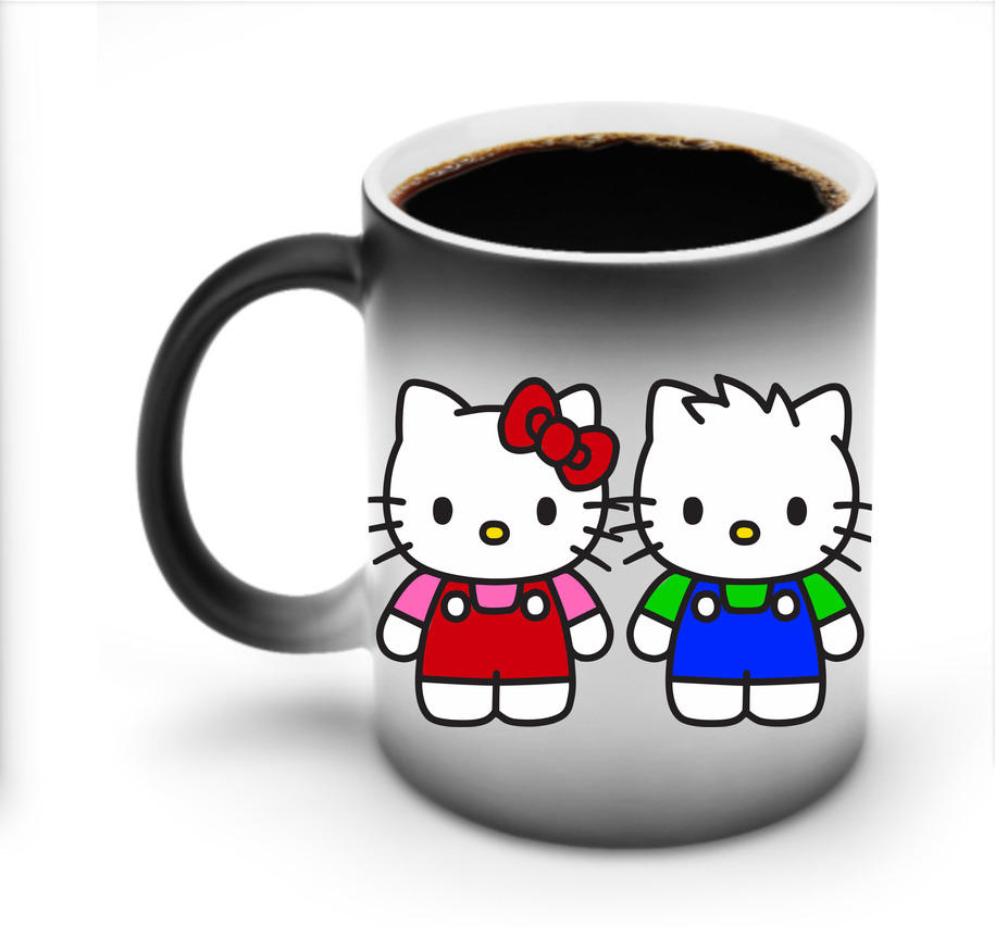 （画像用） Hello Kitty ハローキティ 温度変色マグカップ