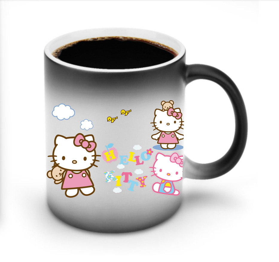 （画像用） Hello Kitty ハローキティ 温度変色マグカップ