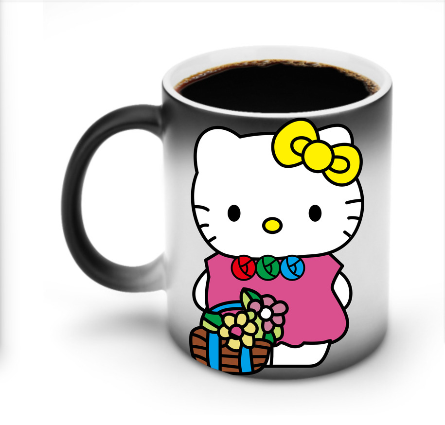 （画像用） Hello Kitty ハローキティ 温度変色マグカップ