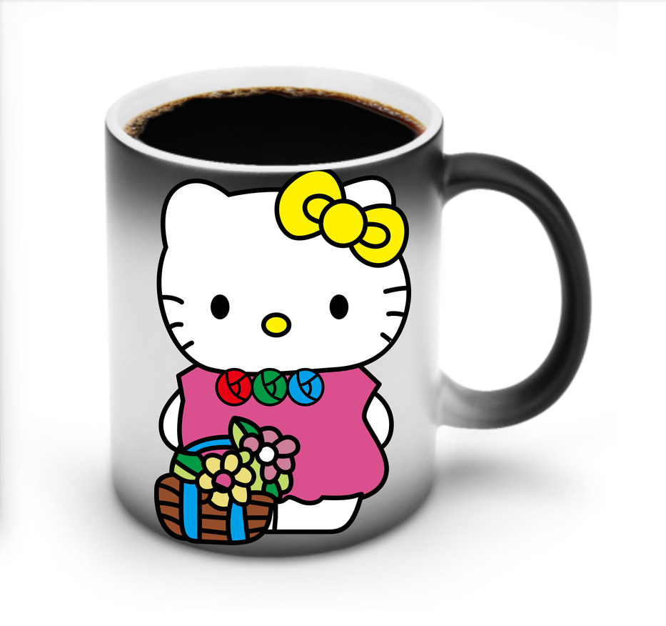 （画像用） Hello Kitty ハローキティ 温度変色マグカップ