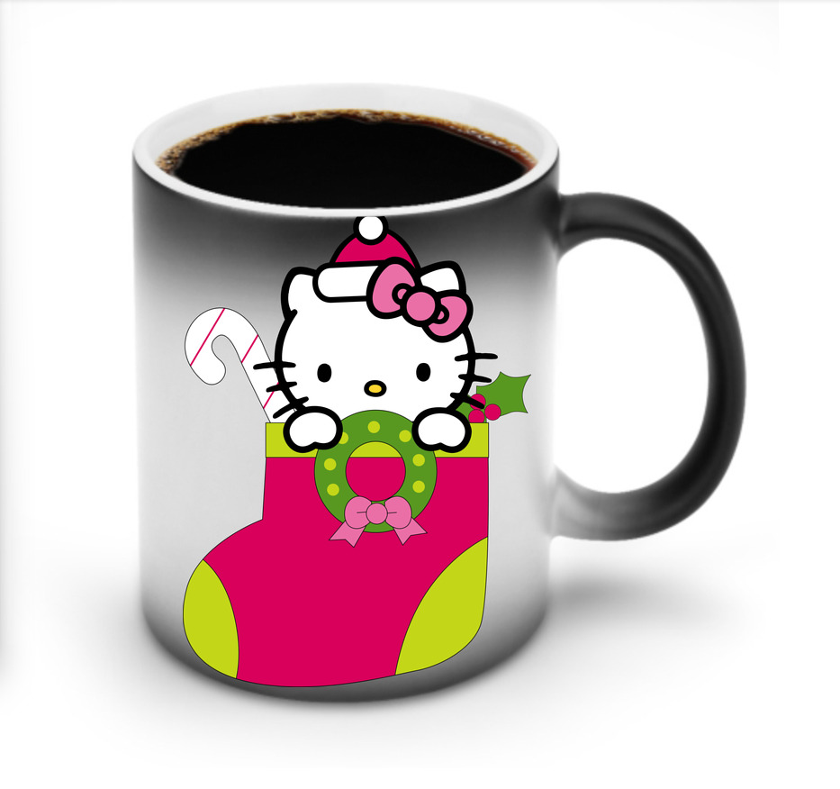 （画像用） Hello Kitty ハローキティ 温度変色マグカップ