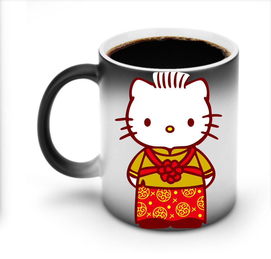 （画像用） Hello Kitty ハローキティ 温度変色マグカップ