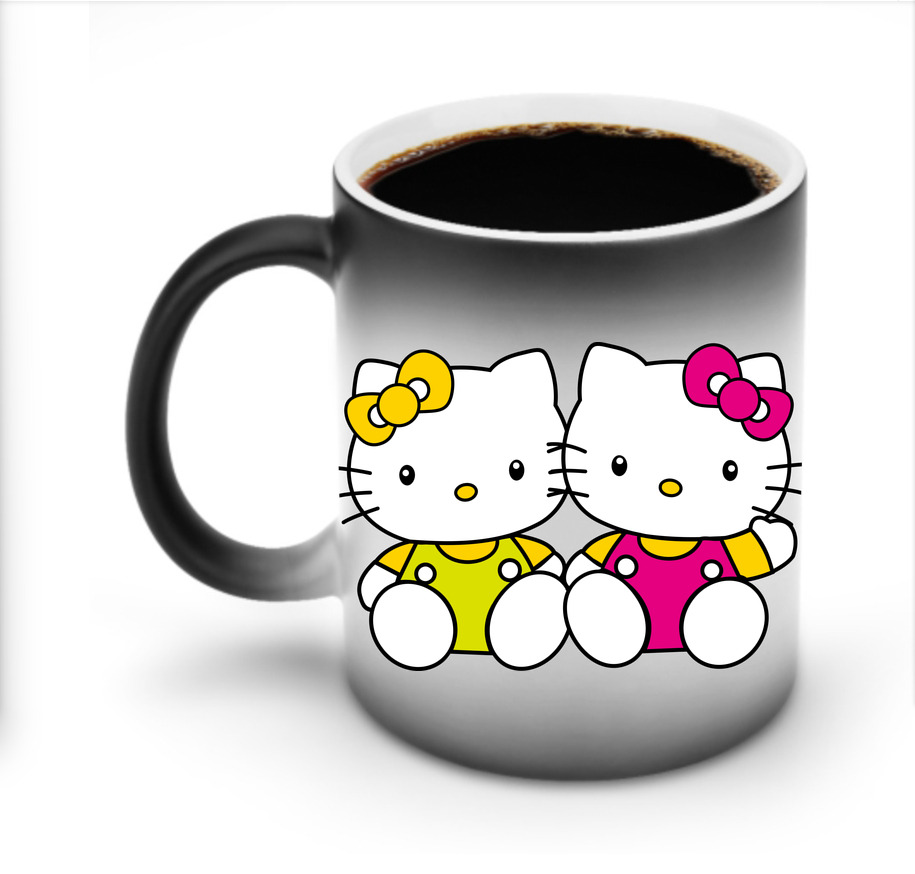 （画像用） Hello Kitty ハローキティ 温度変色マグカップ