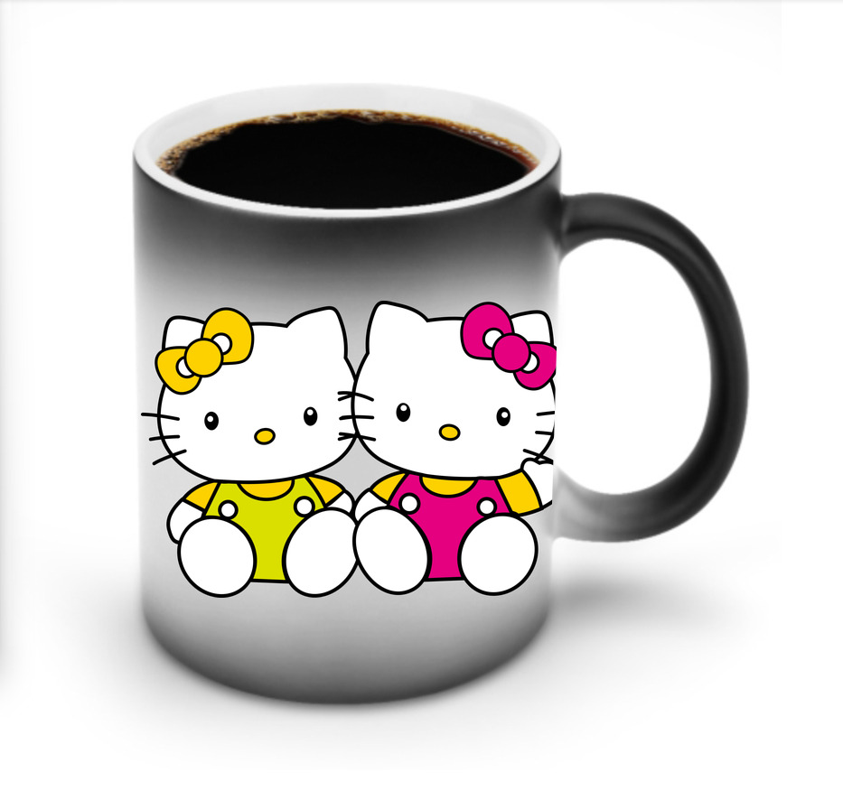 （画像用） Hello Kitty ハローキティ 温度変色マグカップ