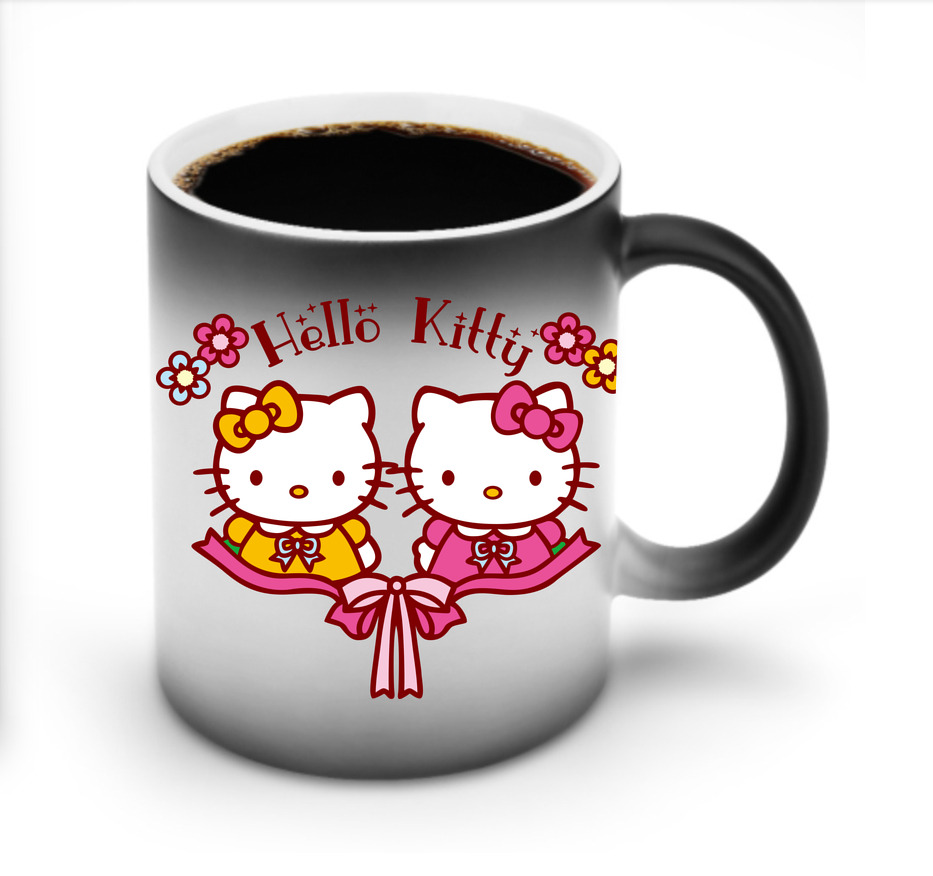（画像用） Hello Kitty ハローキティ 温度変色マグカップ