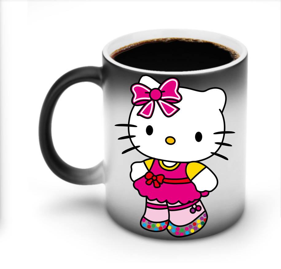 （画像用） Hello Kitty ハローキティ 温度変色マグカップ