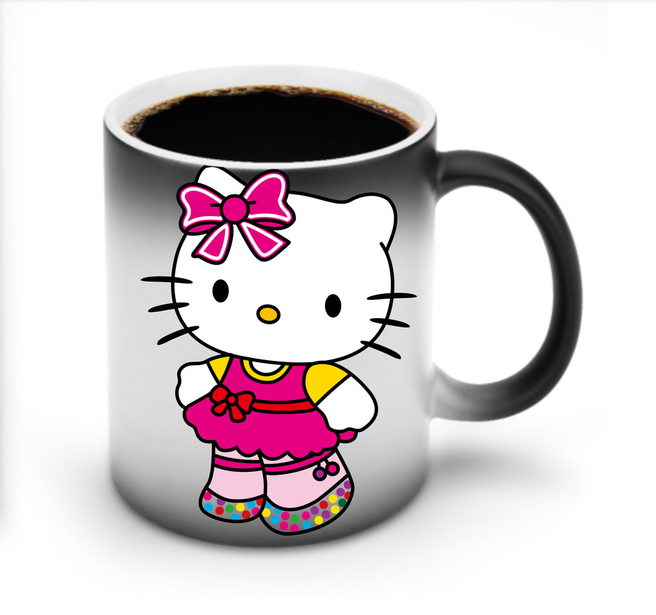 （画像用） Hello Kitty ハローキティ 温度変色マグカップ