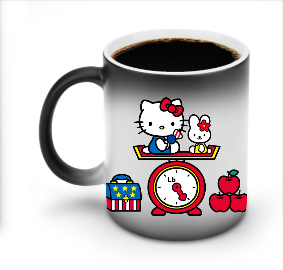 （画像用） Hello Kitty ハローキティ 温度変色マグカップ