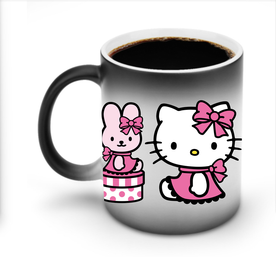 （画像用） Hello Kitty ハローキティ 温度変色マグカップ