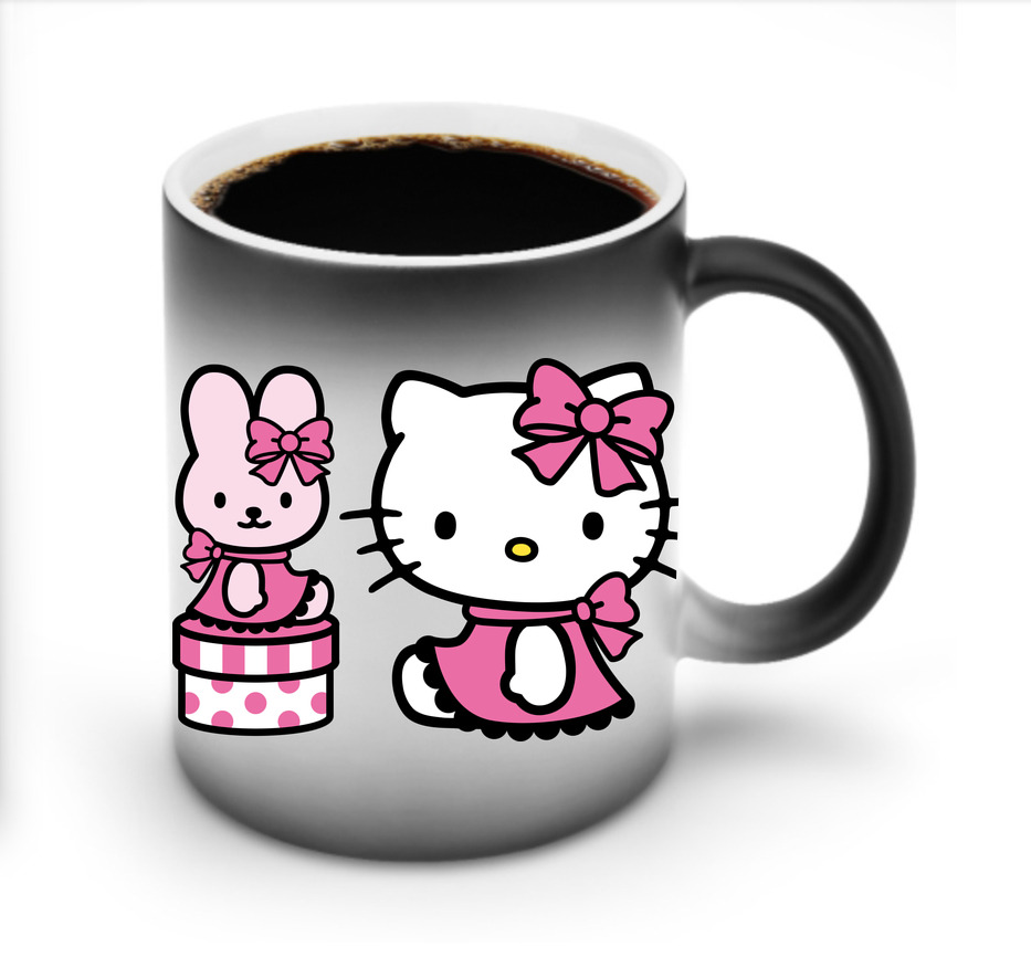 （画像用） Hello Kitty ハローキティ 温度変色マグカップ