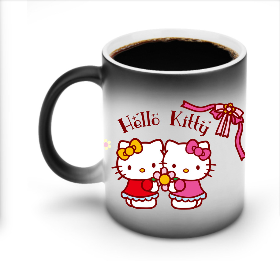 （画像用） Hello Kitty ハローキティ 温度変色マグカップ