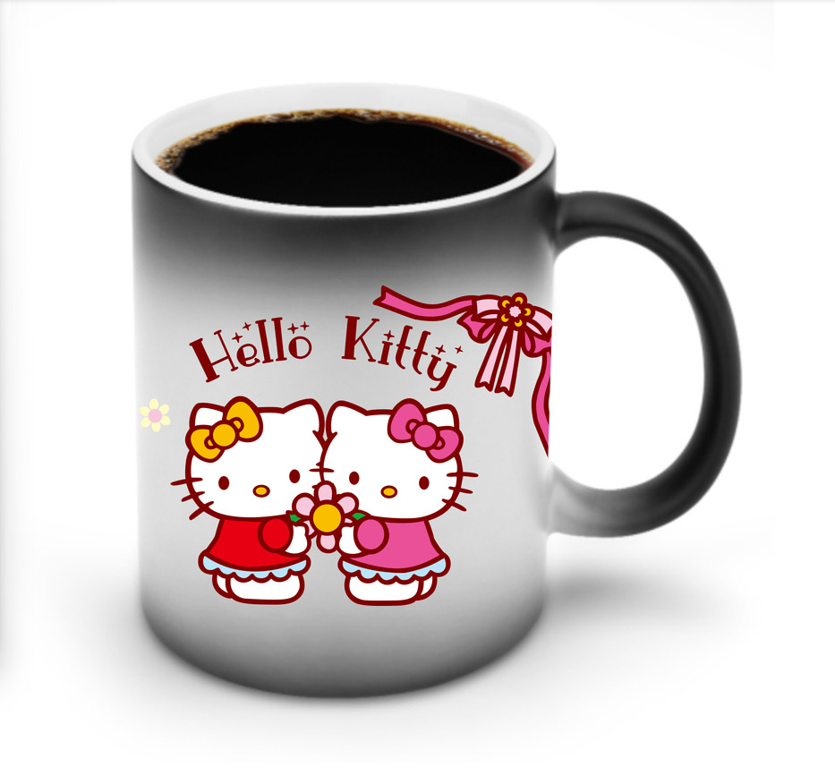 （画像用） Hello Kitty ハローキティ 温度変色マグカップ