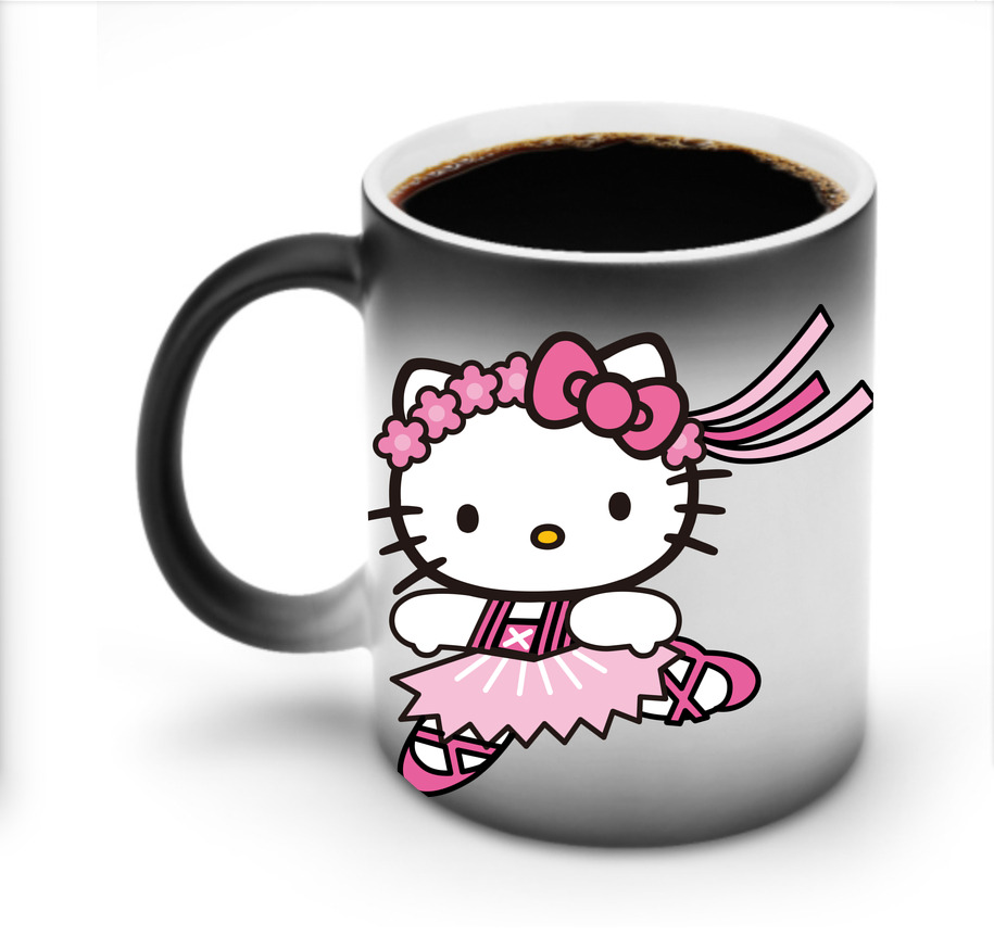 （画像用） Hello Kitty ハローキティ 温度変色マグカップ