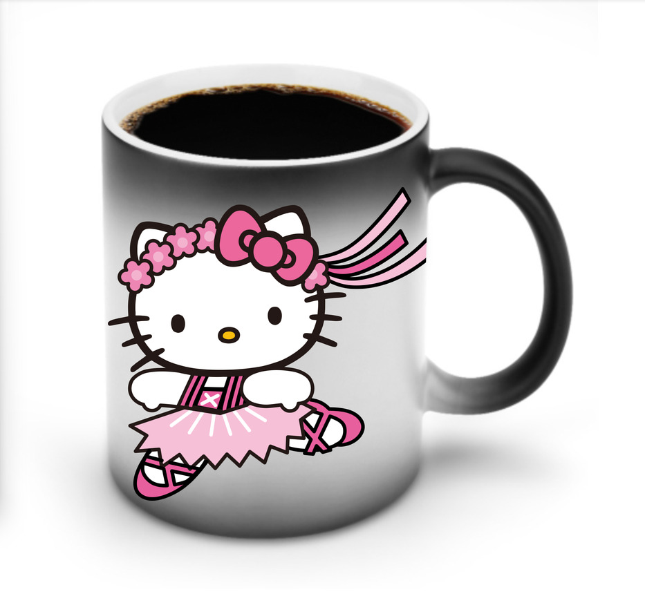 （画像用） Hello Kitty ハローキティ 温度変色マグカップ