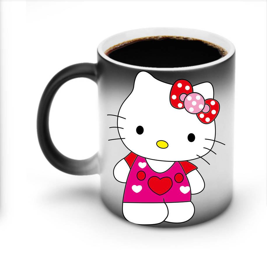 （画像用） Hello Kitty ハローキティ 温度変色マグカップ