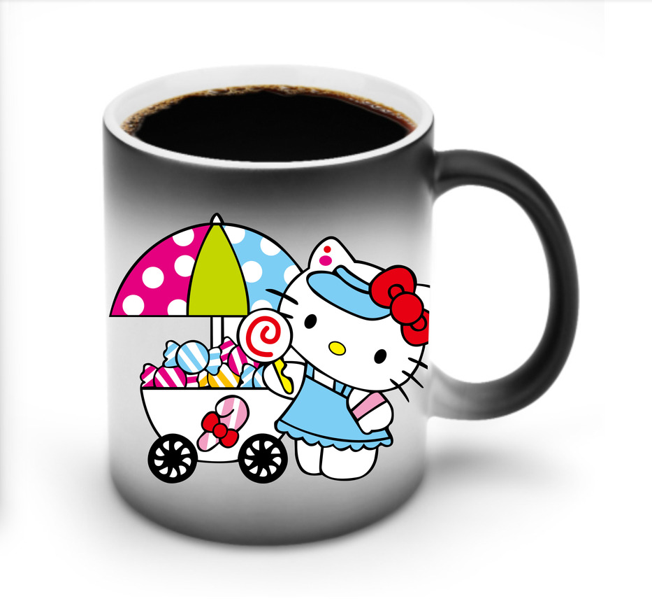 （画像用） Hello Kitty ハローキティ 温度変色マグカップ