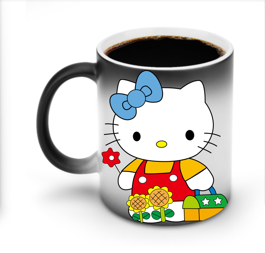 （画像用） Hello Kitty ハローキティ 温度変色マグカップ