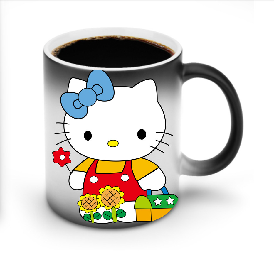 （画像用） Hello Kitty ハローキティ 温度変色マグカップ